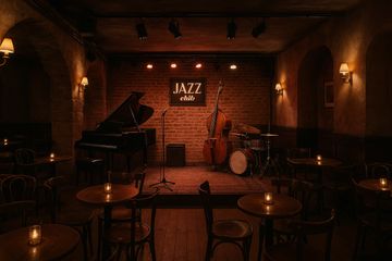 Photos d'un Jazz club vide à Paris
