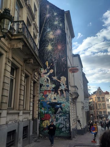 Fresque mural BD Street art