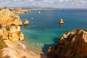 Praia do Camilo aerial view near Lagos