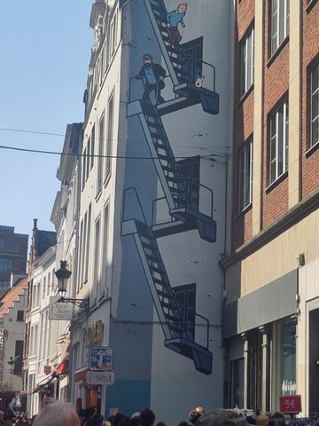 Fresque mural Tintin