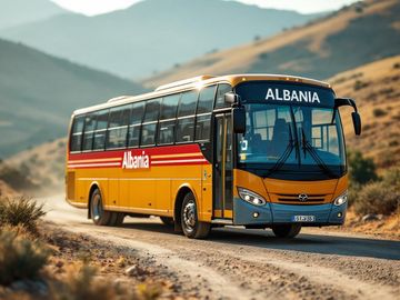 Un bus en Albanie, un moyen de transport très sûr