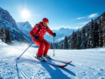 Moniteur de ski de l'école de ski