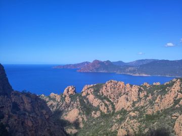 Vue sur la Scandola