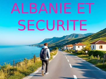 Un voyageur en toute sécurité en Albanie, sans aucun danger.