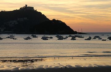 San Sebastián coucher de soleil