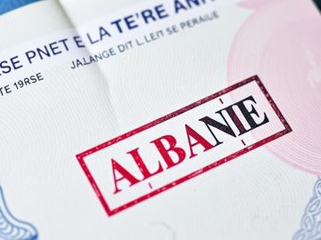 tampon visa Albanie
