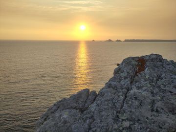 Coucher de soleil depuis la pointe de Dinan à Crozon
