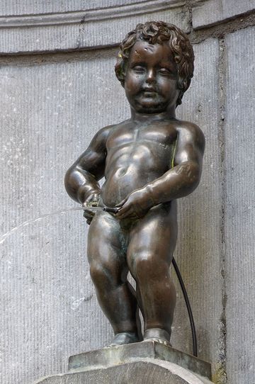 Statue Manneken Pis à Bruxelles